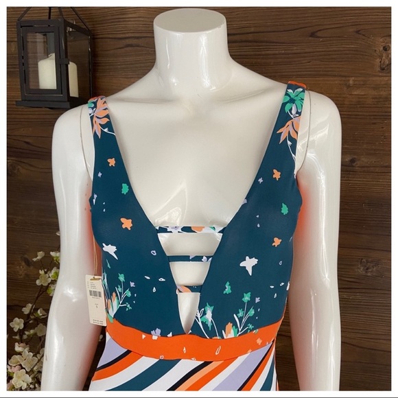NWT Maaji Reversible Emerald Sunset Swimsuit - Picture 5 of 8